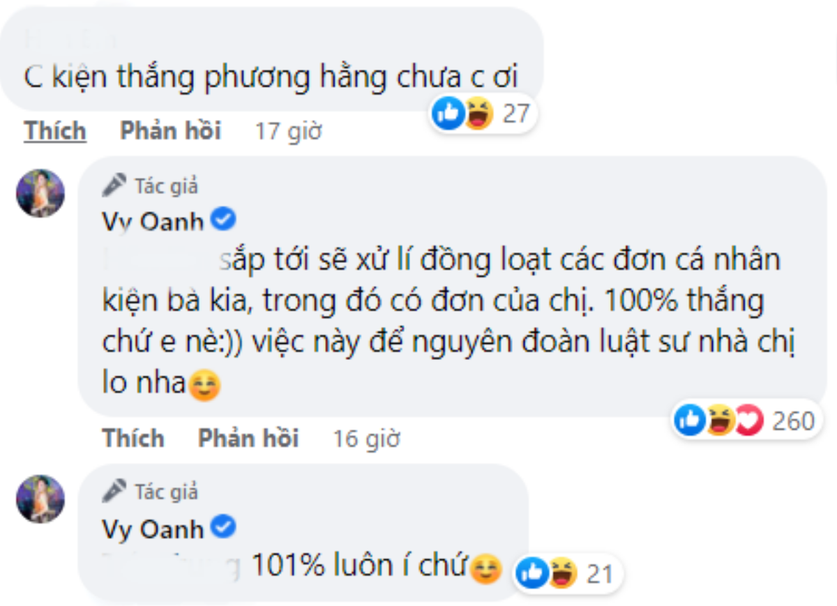 Vy Oanh tự tin sẽ thắng kiện nữ đại gia Bình Dương 101% Ảnh 2