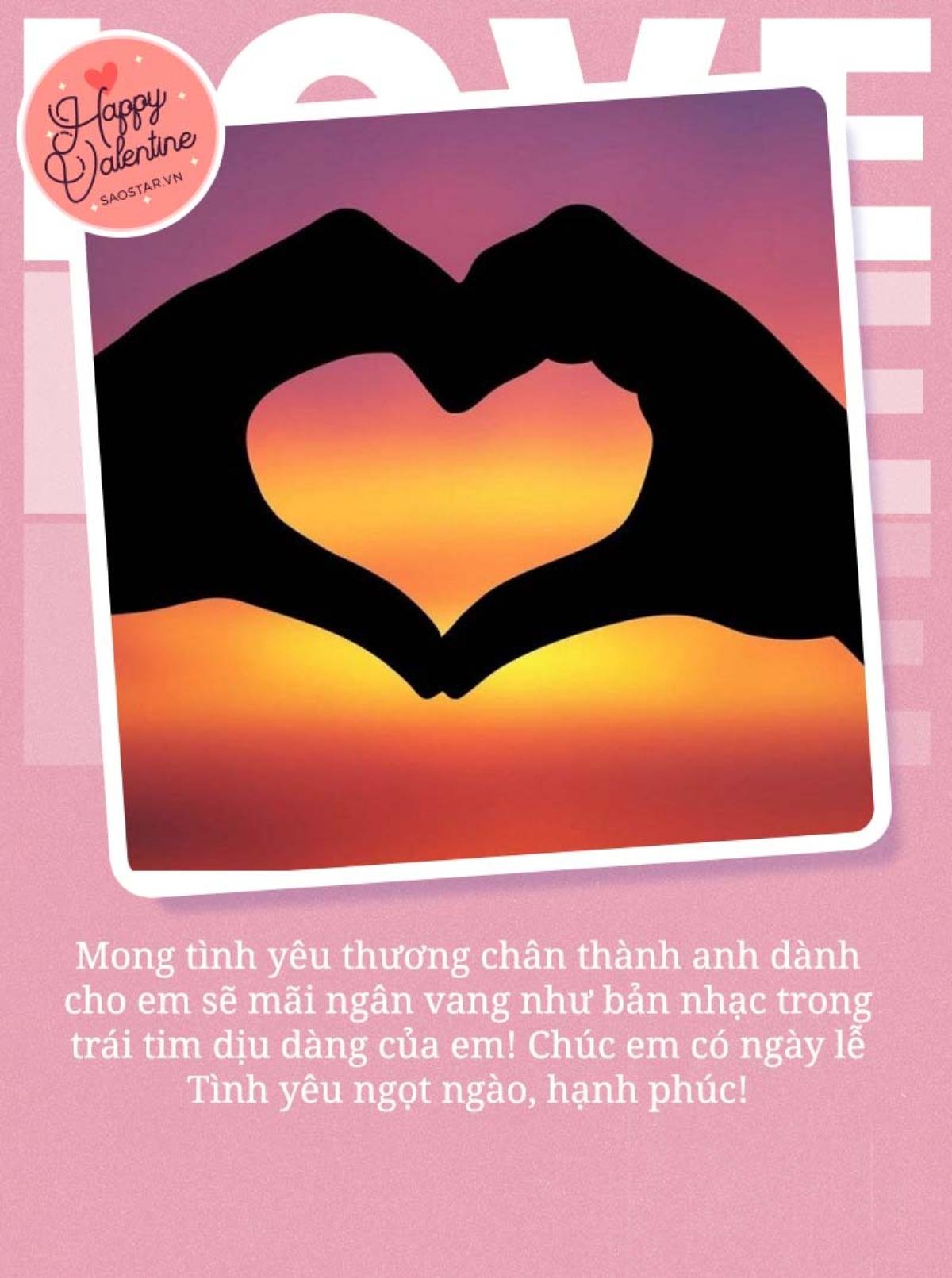 Những câu chúc Valentine ngọt ngào gửi đến 'nửa kia' Ảnh 6