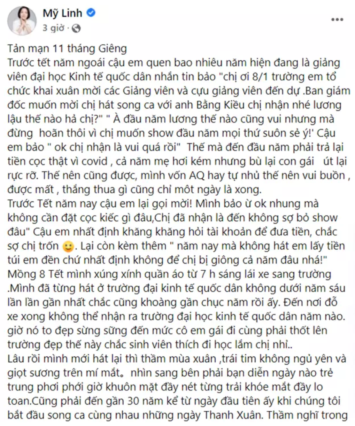 Đầu năm đầu tháng, diva Mỹ Linh tiết lộ chuyện bị hủy show và còn phải đền tiền cọc Ảnh 6