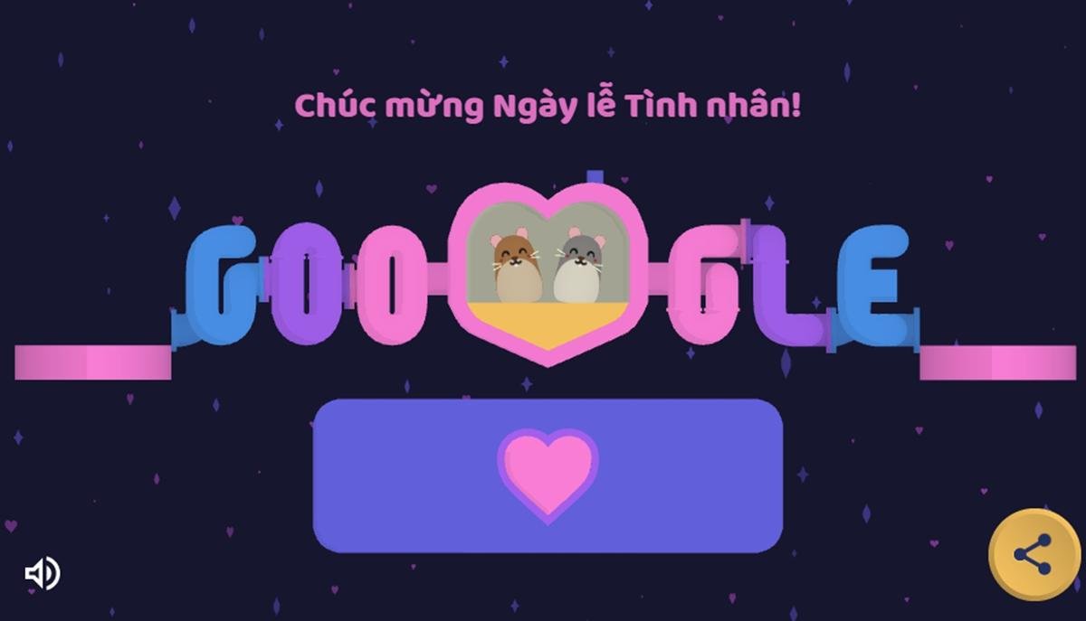 Google Doodle 14/2: Khám phá 'trò chơi tình ái' ấm áp ngày Valentine Ảnh 1