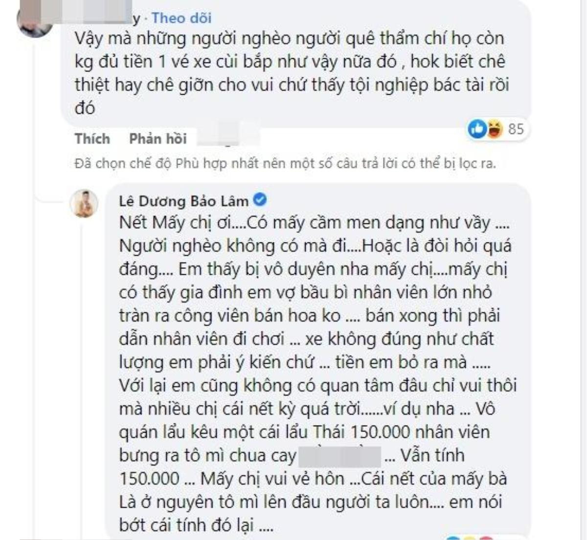 Bị chỉ trích về việc than vãn sự cố khi thuê xe, Lê Dương Bảo Lâm đáp trả 'cực căng' Ảnh 6