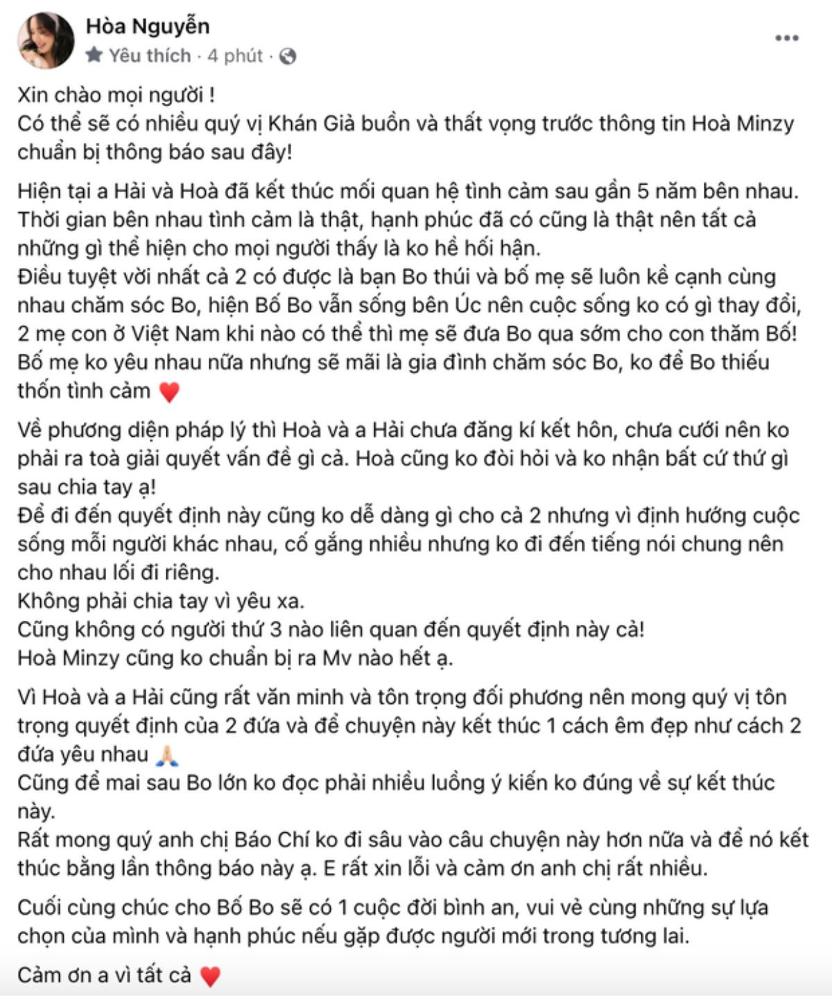 Quỳnh Thư khen ngợi Hoà Minzy: 'Văn minh, không cố tình dựng lên một vở kịch để lấy lòng thương hại' Ảnh 1