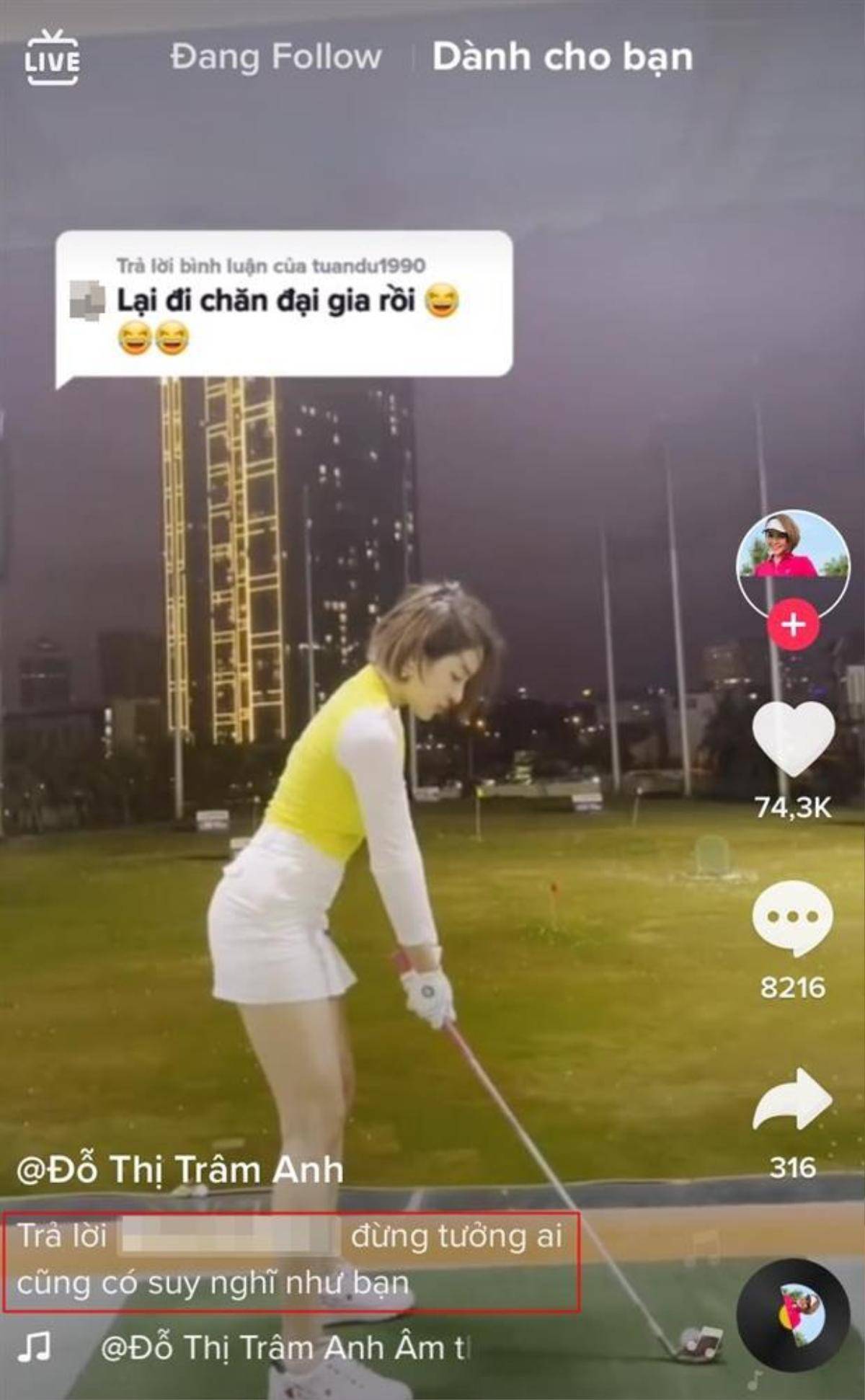 Phát ngôn của Trâm Anh 'chơi golf để kiếm đại gia' hot trở lại giữa ồn ào ca sĩ Gen Z giật chồng đàn chị Ảnh 2