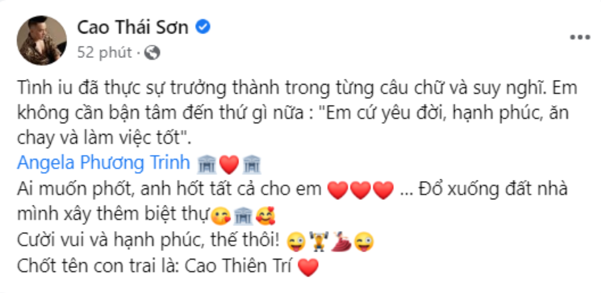 Cao Thái Sơn lên tiếng bảo vệ Angela Phương Trinh: 'Ai muốn phốt, anh hốt tất cả cho em' Ảnh 4