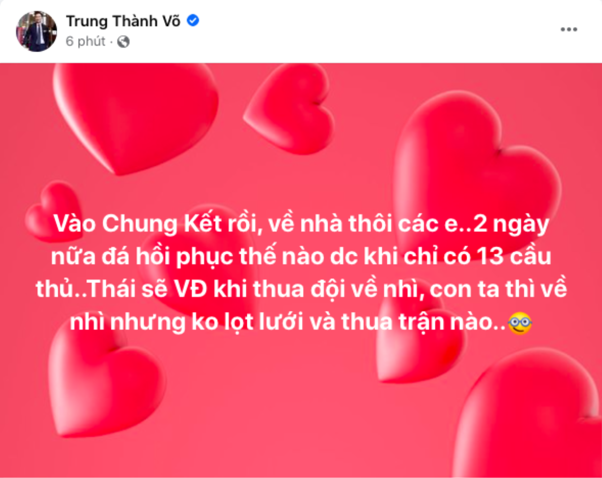 Nhạc sĩ Hoàng Bách cùng dàn sao Việt chúc mừng chiến thắng của ĐT U23 Việt Nam Ảnh 4