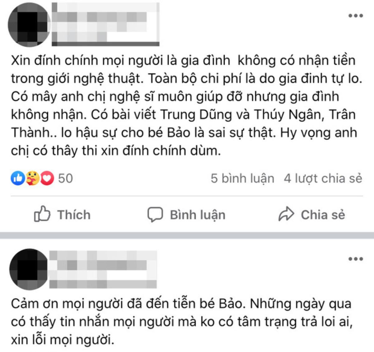 Người nhà lên tiếng chuyện Trấn Thành, Thuý Ngân lo hậu sự cho sao nhí 'Gạo nếp gạo tẻ' Ảnh 3