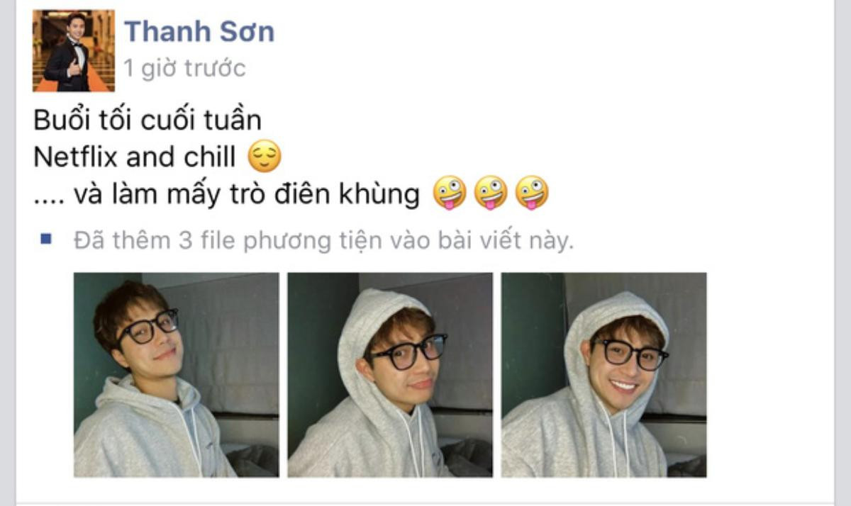 Thanh Sơn lỡ 'trượt tay' đăng status hàm ý 18+ khiến dân tình phải vào nhắc nhở Ảnh 1