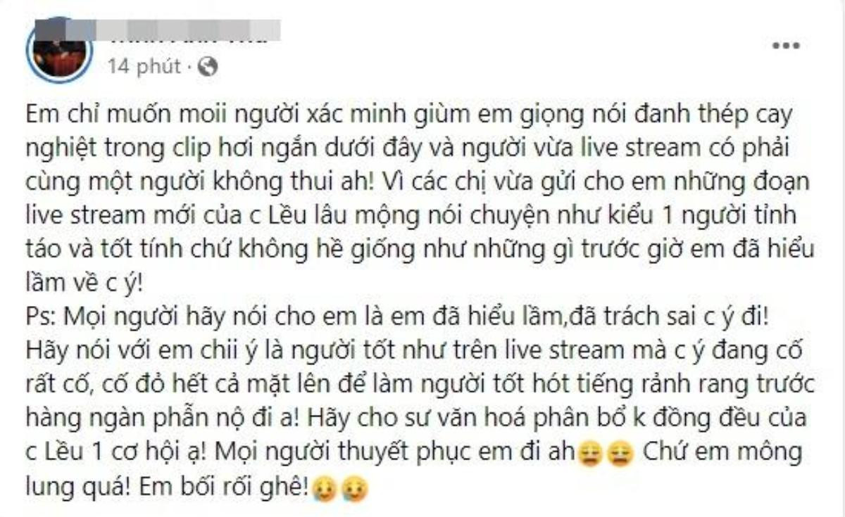 Rộ clip Lều Phương Anh dùng lời lẽ thô tục để mỉa mai, dồn 'chính thất' vào đường cùng? Ảnh 2