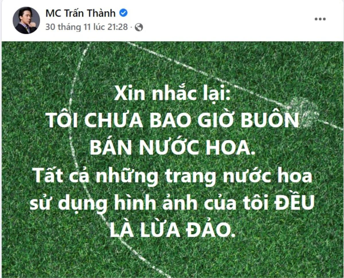 Trấn Thành và loạt sao Việt bức xúc khi bị kẻ xấu mạo danh Ảnh 4