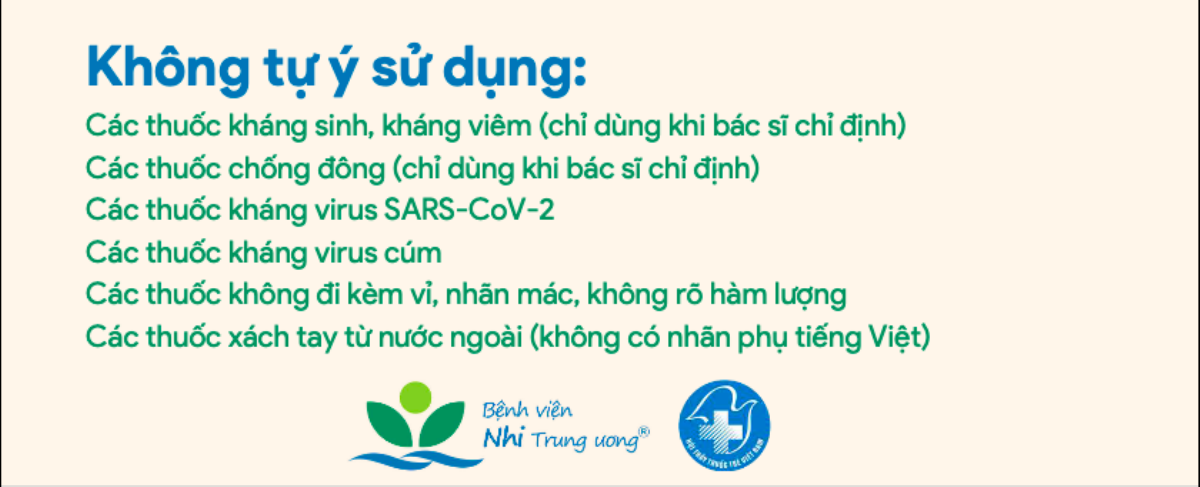 Cách dùng thuốc điều trị cho trẻ F0, dấu hiệu bất thường, nguy kịch và biến chứng hậu Covid-19 Ảnh 3