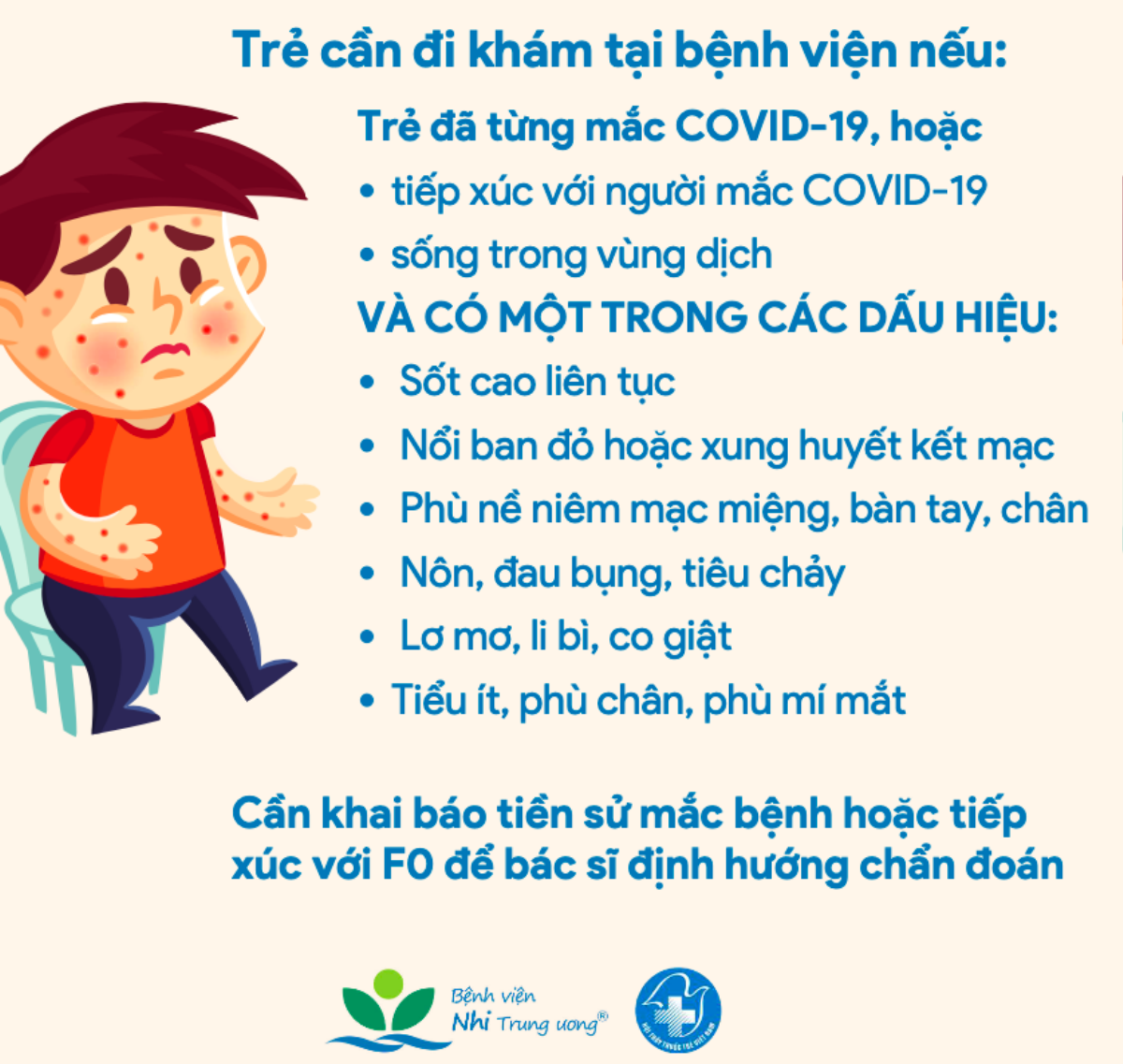 Cách dùng thuốc điều trị cho trẻ F0, dấu hiệu bất thường, nguy kịch và biến chứng hậu Covid-19 Ảnh 7