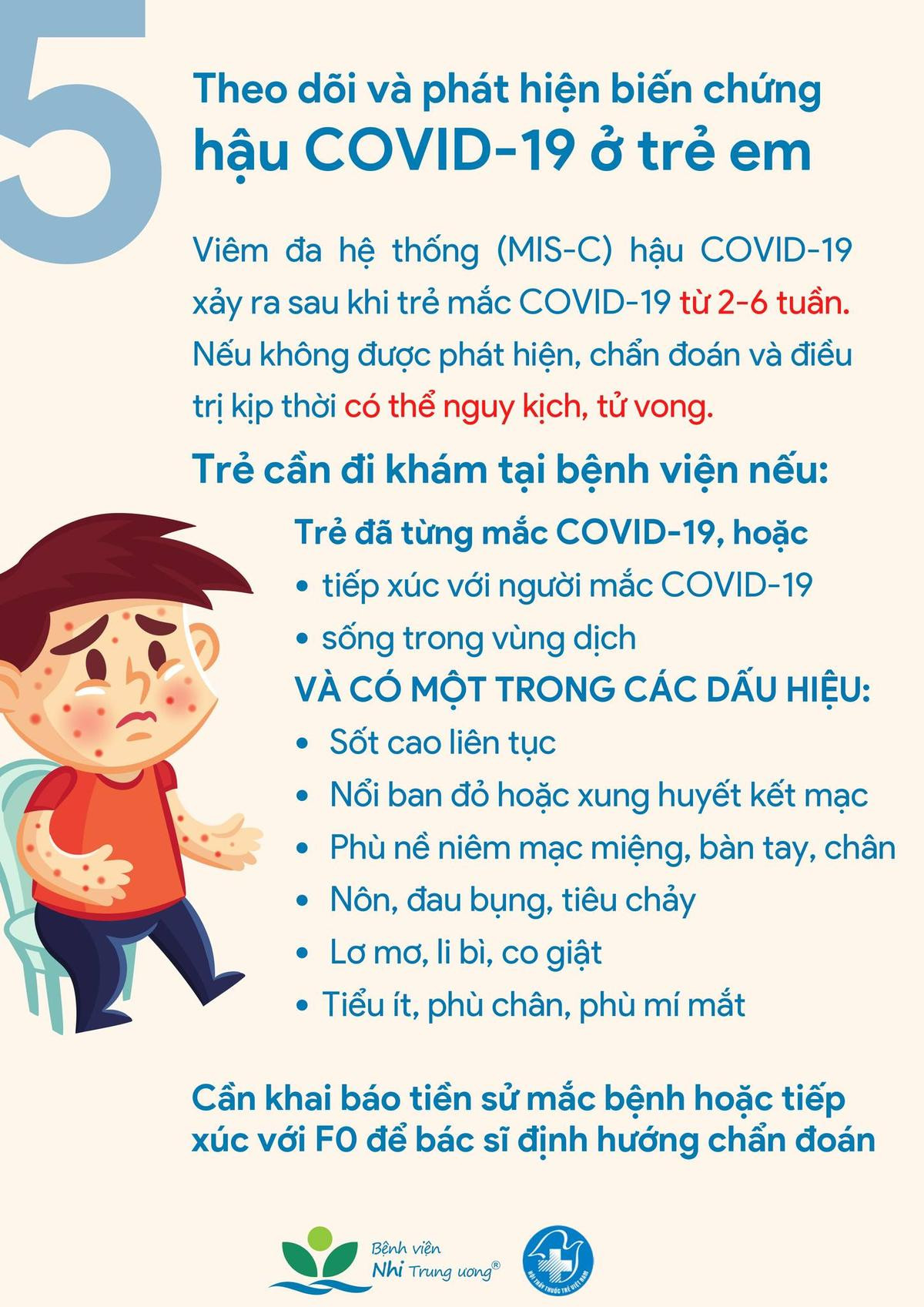 6 dấu hiệu trẻ cần được đưa đến bệnh viện sau khi khỏi Covid-19 Ảnh 8