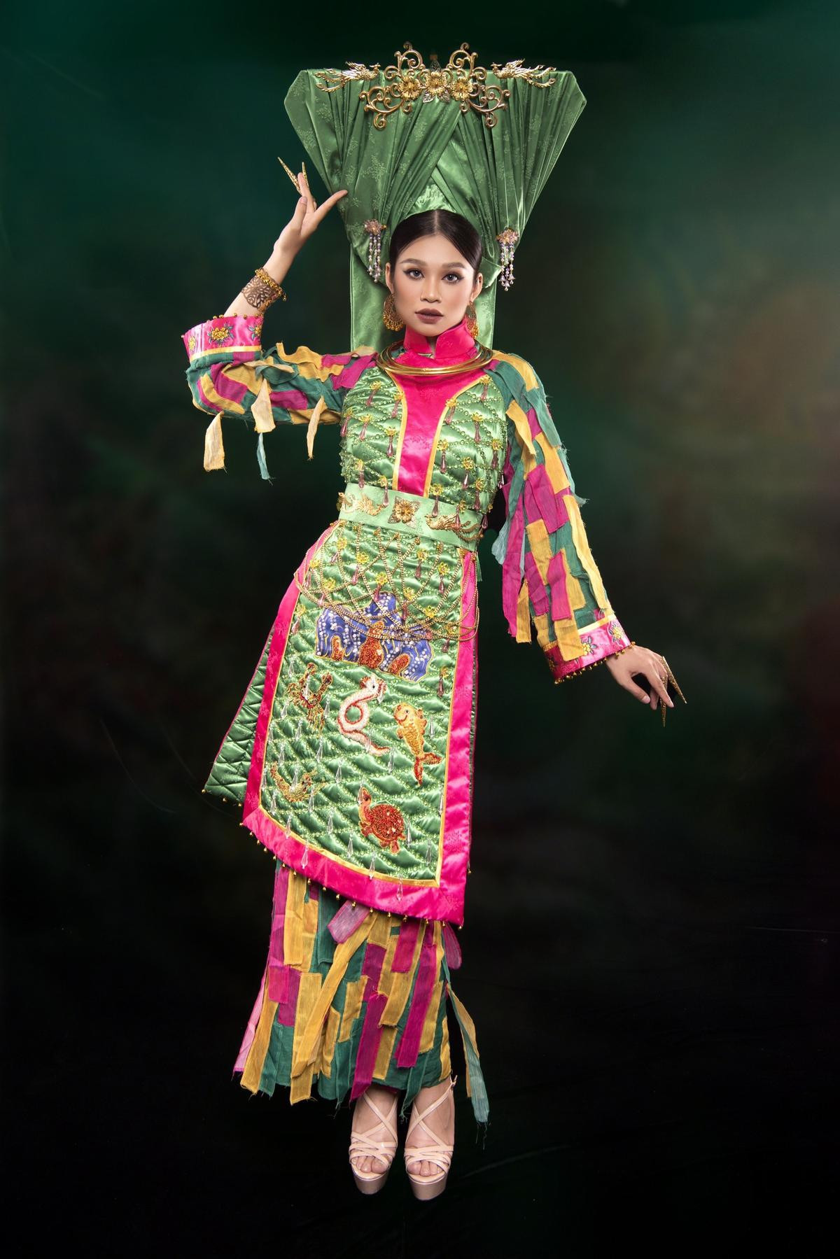 Hoài Phương mang 'Tấu Cô Đôi Thượng' đến với Miss Eco: Hứa hẹn giật giải National Costume Ảnh 6