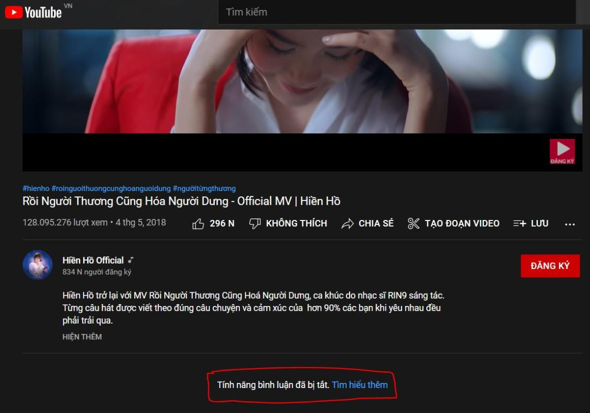 Ngoài khóa Facebook, Hiền Hồ còn có hành động 'phòng thủ' với MV trên Youtube giữa ồn ào Ảnh 5