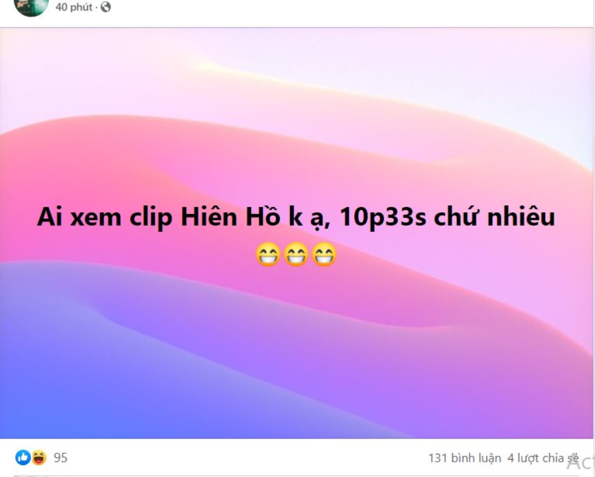 'Clip 10 phút 33 giây' của Hiền Hồ có gì mà dân mạng bất ngờ ào ạt xin link? Ảnh 1