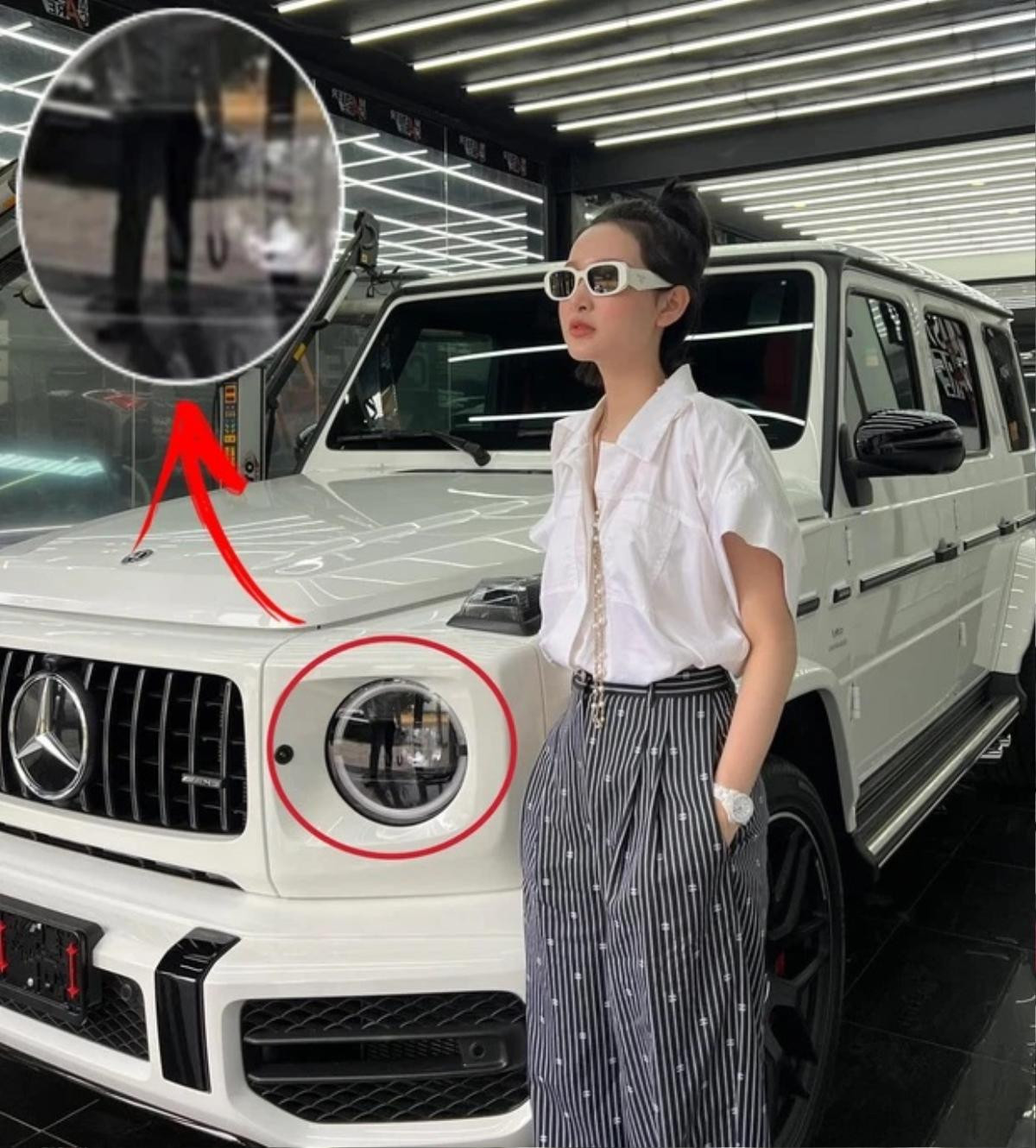 Dân mạng 'soi' ra bóng dáng người đàn ông trung niên trong bức ảnh Hiền Hồ chụp bên chiếc Mercedes G63 Ảnh 2