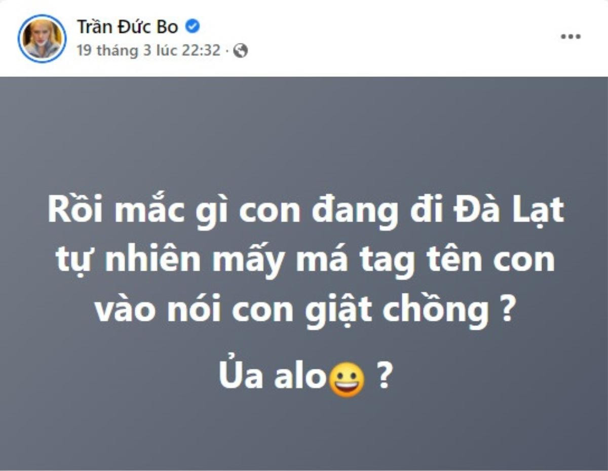 Trần Đức Bo tiếp tục bị réo tên trong ồn ào của ca sĩ Hiền Hồ Ảnh 3