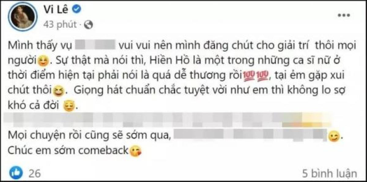 Vợ cũ Hồ Quang Hiếu gỡ bài 'ủng hộ Hiền Hồ' khi bị netizen chỉ trích Ảnh 2