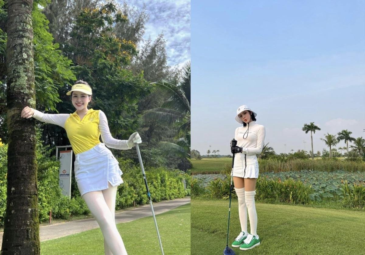 Thời trang 'khởi nghiệp' đánh golf của hot girl Trâm Anh và Hiền Hồ tương đồng ra sao? Ảnh 4