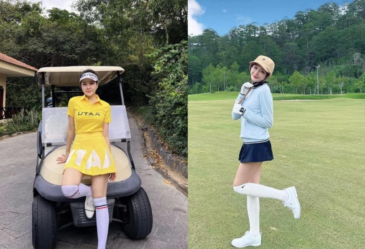 Thời trang 'khởi nghiệp' đánh golf của hot girl Trâm Anh và Hiền Hồ tương đồng ra sao? Ảnh 3