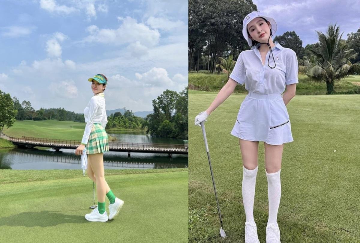 Thời trang 'khởi nghiệp' đánh golf của hot girl Trâm Anh và Hiền Hồ tương đồng ra sao? Ảnh 5