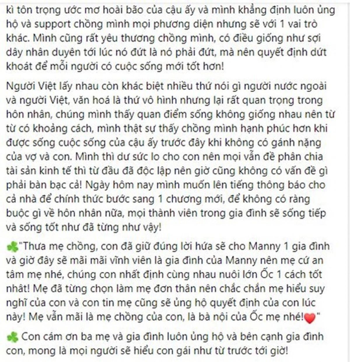 Pha Lê thông báo chia tay chồng Hàn Quốc, vợ nghệ sĩ Tự Long hỏi sốc: 'Pha Lê là ai?' Ảnh 2