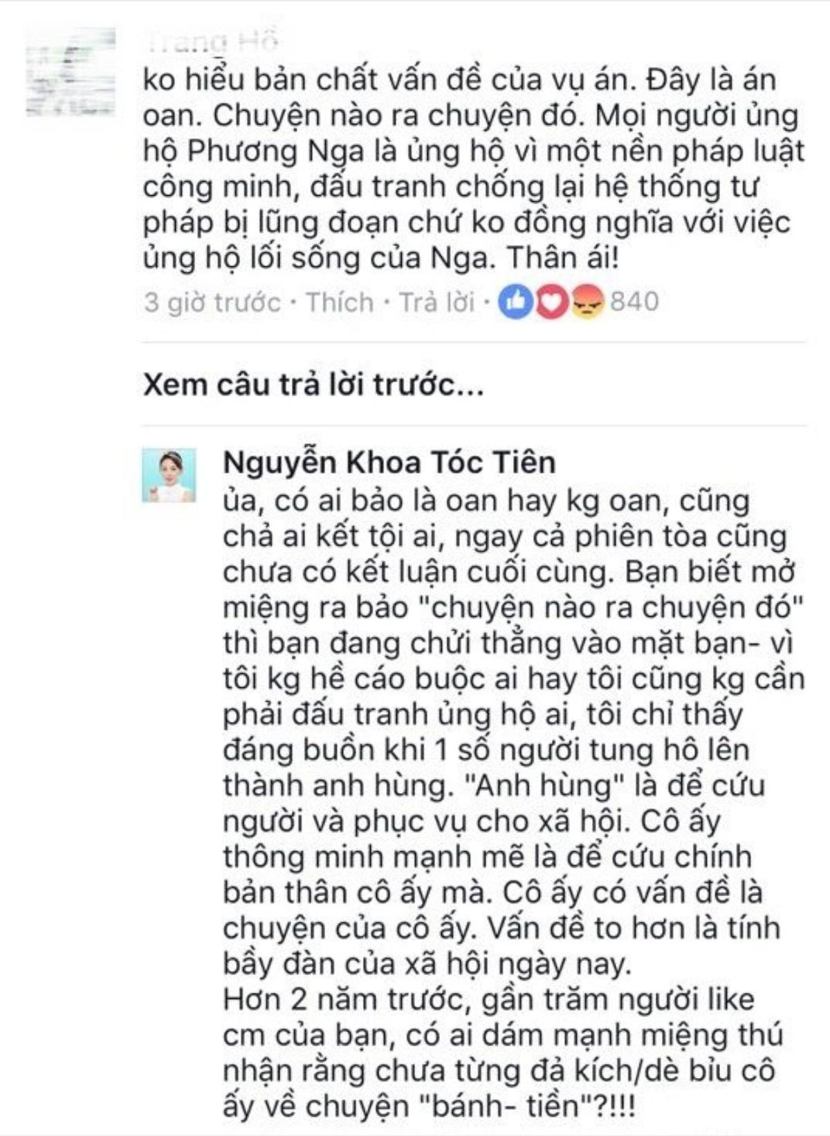 Tóc Tiên từng phản bác vụ Phương Nga: 'Tôi chỉ thấy đáng buồn khi 1 số người tung hô lên thành anh hùng' Ảnh 5