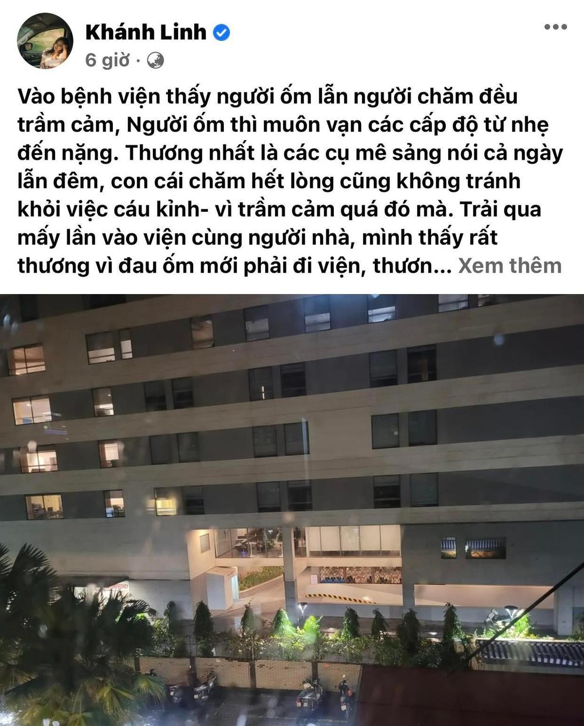 Anh trai Ngọc Châu vừa qua đời chưa lâu, ca sĩ Khánh Linh phải đưa mẹ nhập viện vì thiếu máu Ảnh 1