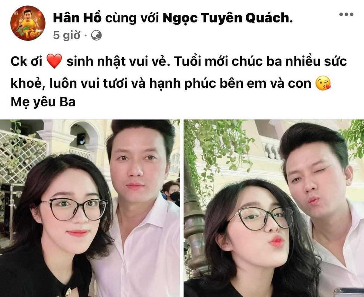 Vợ trẻ kém 16 tuổi nhắn nhủ ngọt ngào tới Quách Ngọc Tuyên dịp sinh nhật: 'Luôn hạnh phúc bên em và con' Ảnh 1