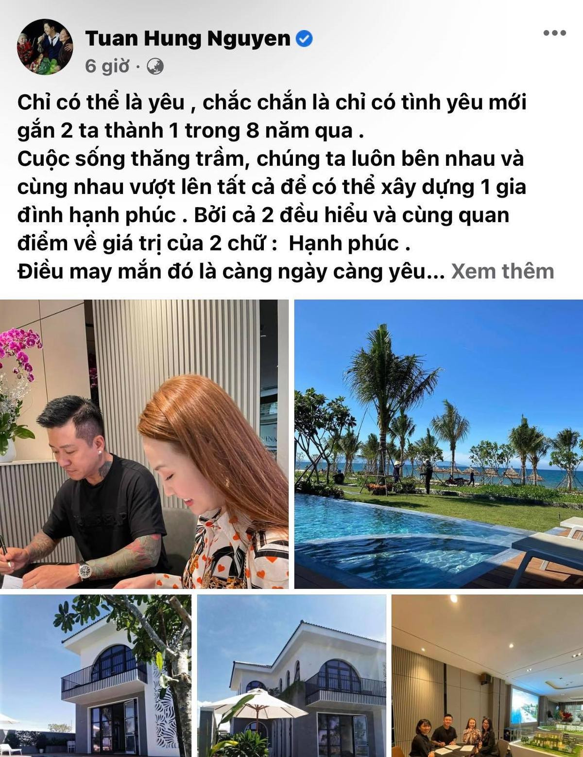 'Ông chồng quốc dân' gọi tên Tuấn Hưng: Chi tiền khủng mua nhà tặng vợ kỉ niệm ngày cưới Ảnh 1