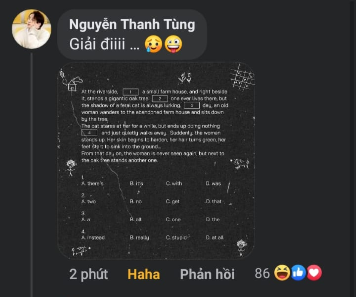 Sơn Tùng nổi hứng bình luận dạo khắp nơi để nhờ fan giải tiếng Anh: Ẩn ý trong câu trả lời gây xôn xao Ảnh 4