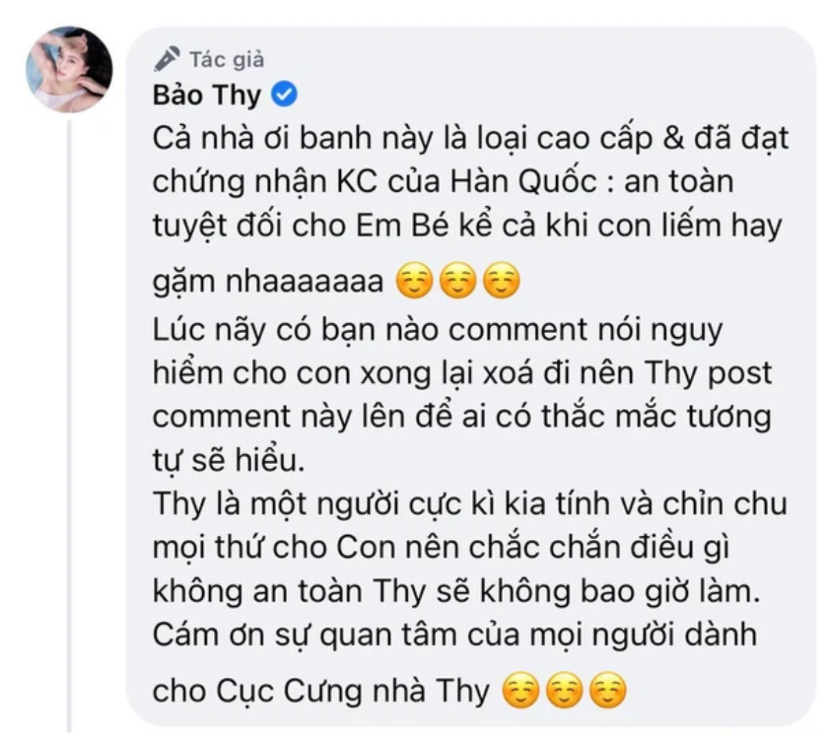 Bị netizen 'soi' cho con chơi đồ nguy hiểm, Bảo Thy lập tức phản pháo Ảnh 3