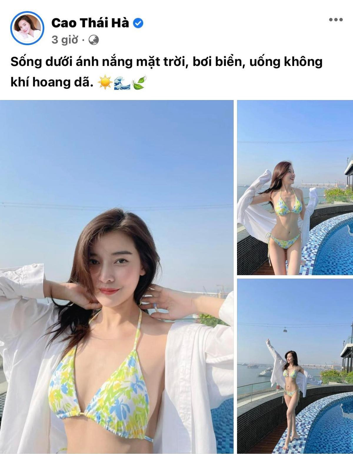 Cao Thái Hà diện bikini khoe body cực đỉnh cùng làn da trắng mịn làm dân tình khó rời mắt Ảnh 1