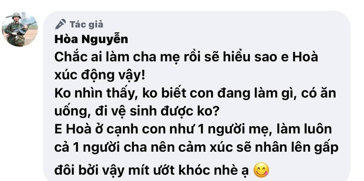 Hòa Minzy nghẹn ngào: 'Ngoài làm mẹ, Hòa làm luôn một người cha' Ảnh 2