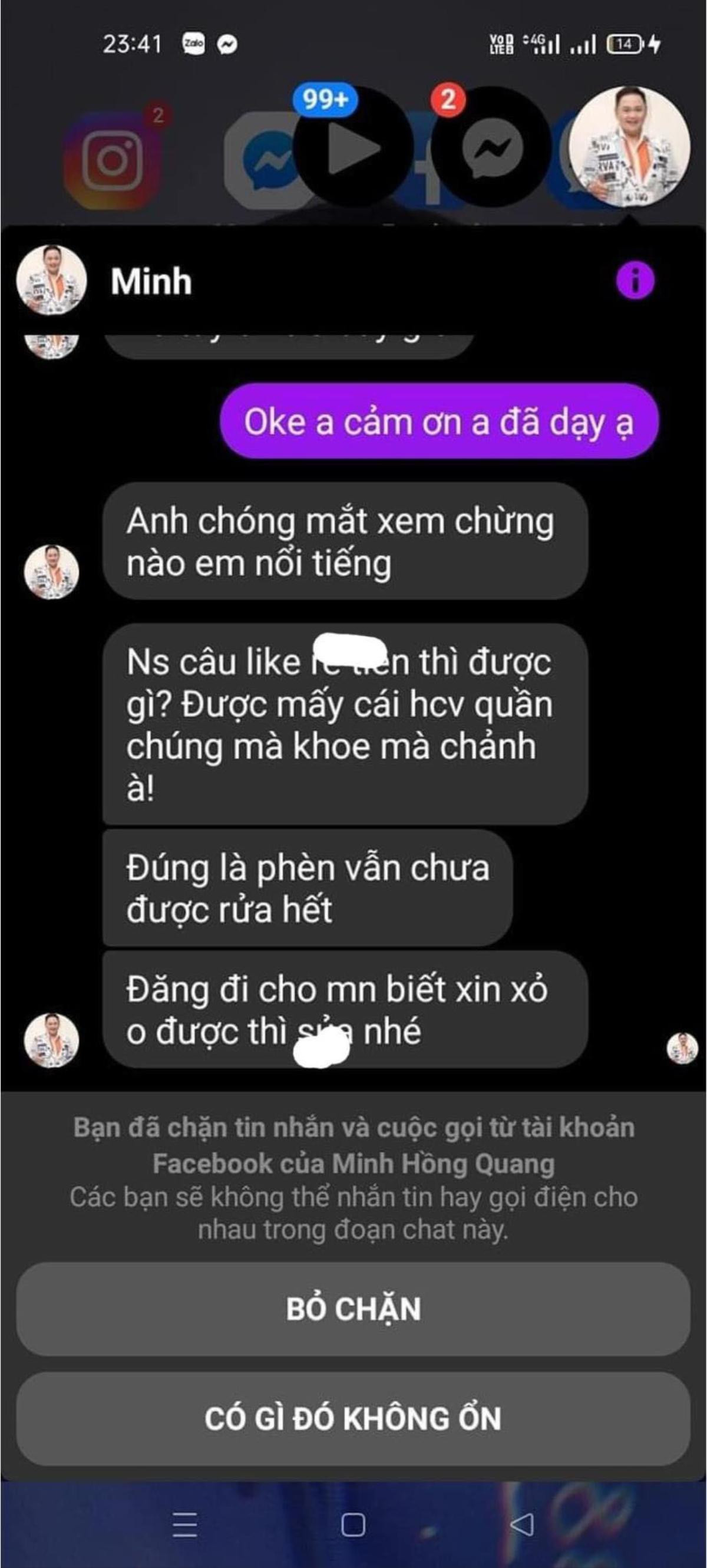 Minh Béo bị tố 'ngựa quen đường cũ', dụ dỗ diễn viên trẻ 'nắm bắt cơ hội' không thành lại quay ra chửi Ảnh 4