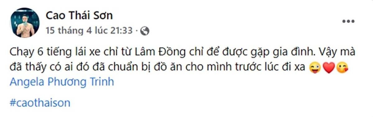 Mối quan hệ 'anh em tri kỉ' thân mật tựa tình nhân của Cao Thái Sơn và Angela Phương Trinh Ảnh 4