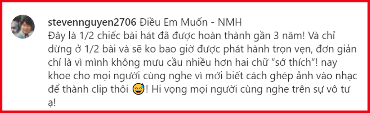 Bạn trai cũ của Hòa Minzy định chuyển nghề làm ca sĩ hay gì? Ảnh 3