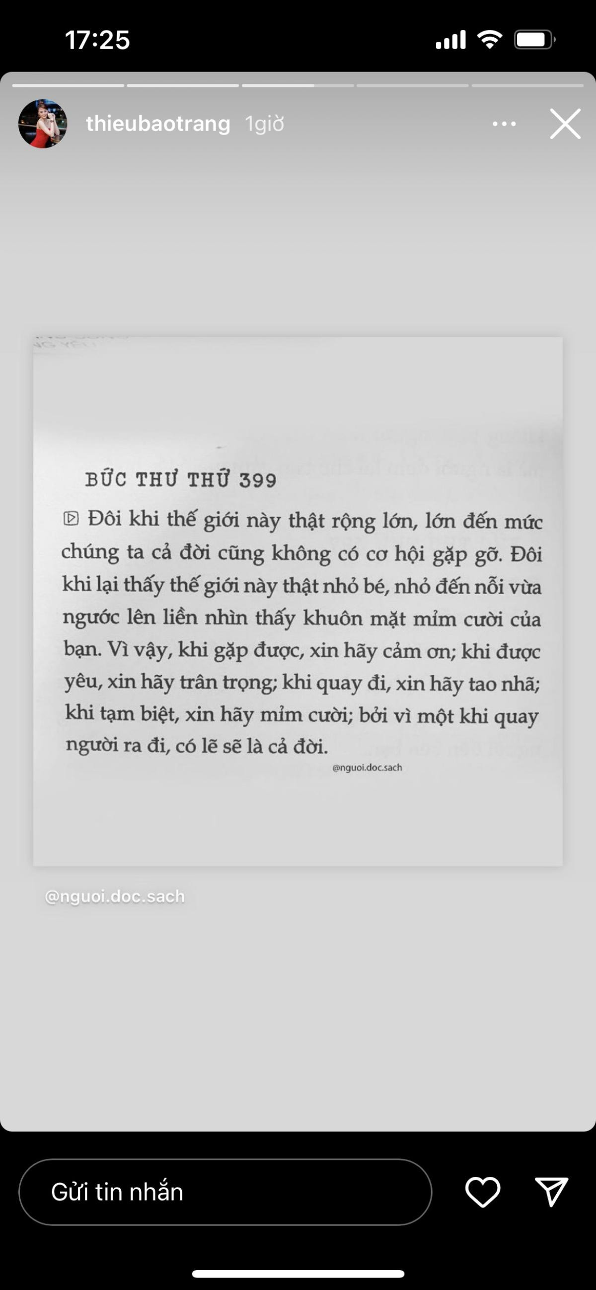 Thiều Bảo Trang đăng bài ẩn ý về chuyện tình yêu, khẳng định người đàn ông chỉ thay đổi vì một người Ảnh 7