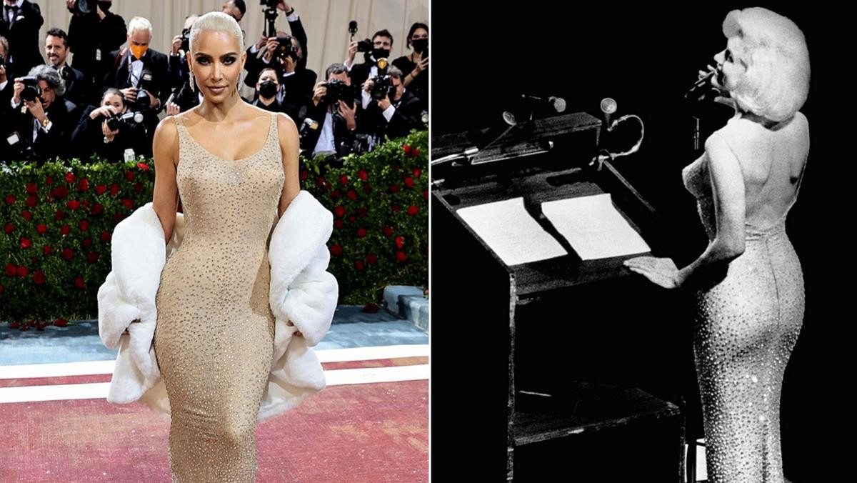 Mất công giảm cân cấp tốc để lên đồ, gu thời trang tại Met Gala của Kim K vẫn bị chê 'nhạt hơn nước ốc' Ảnh 1