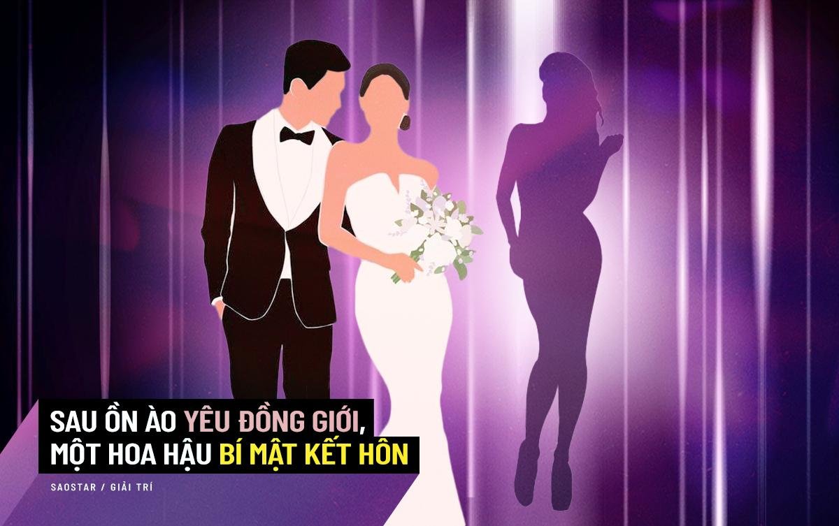 Sau ồn ào yêu đương đồng giới, một Hoa hậu Vbiz bất ngờ vướng nghi vấn bí mật kết hôn với chồng đại gia Ảnh 1