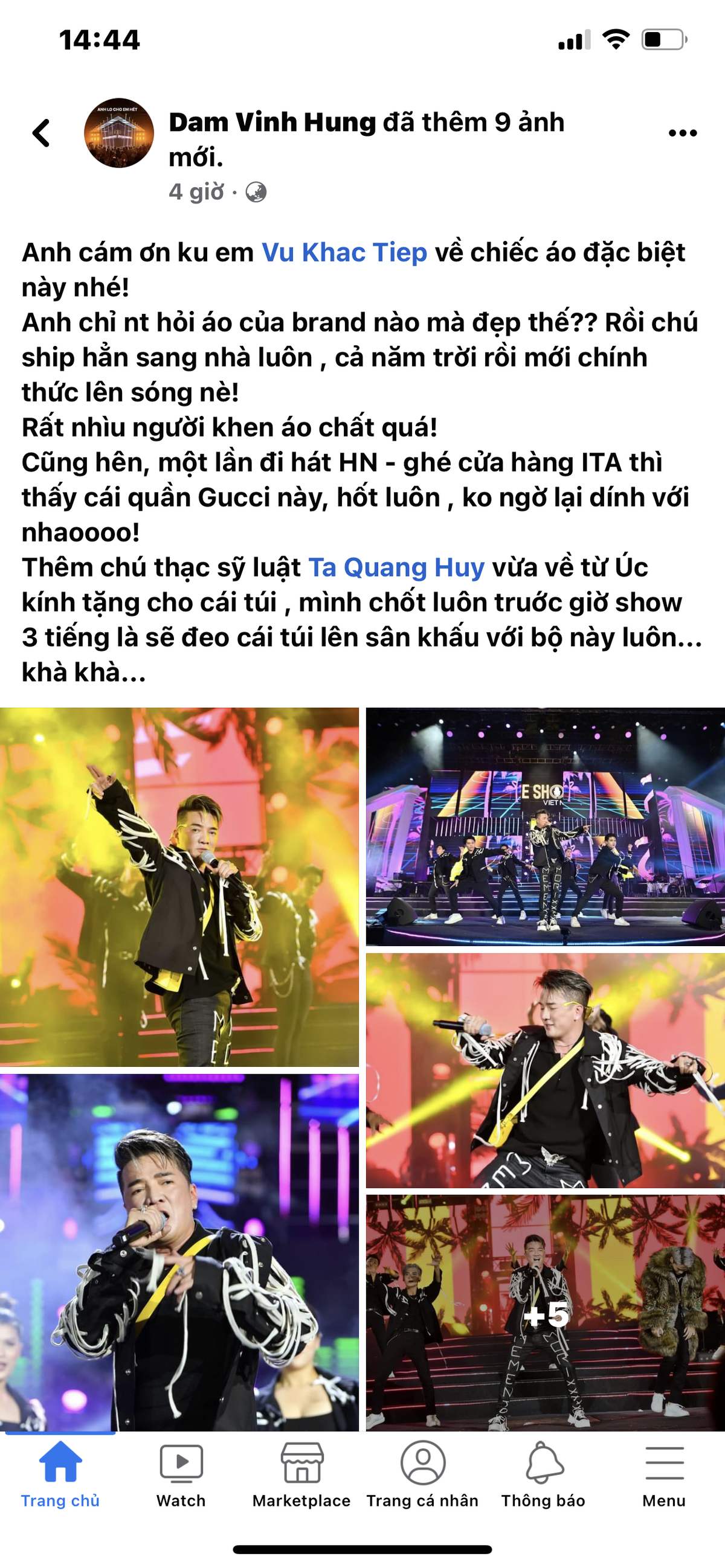 Khoe chiếc áo lạ mắt Vũ Khắc Tiệp tặng, Mr Đàm 'say bye' luôn với style diêm dúa thường ngày Ảnh 2