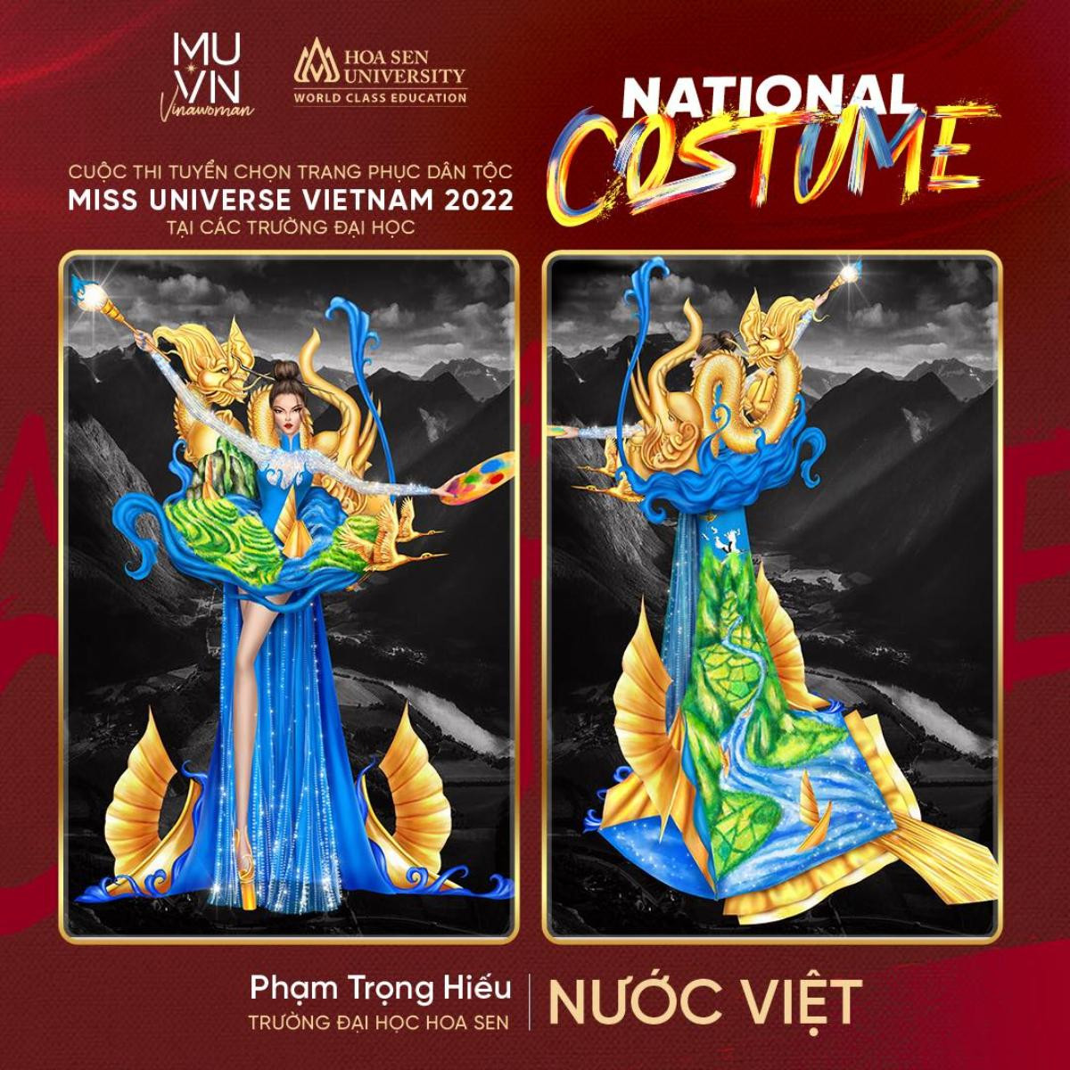 Bánh tráng trộn, chiếu Cà Mau và vô vàn ý tưởng độc đáo tại đường đua tìm kiếm National Costume Ảnh 8