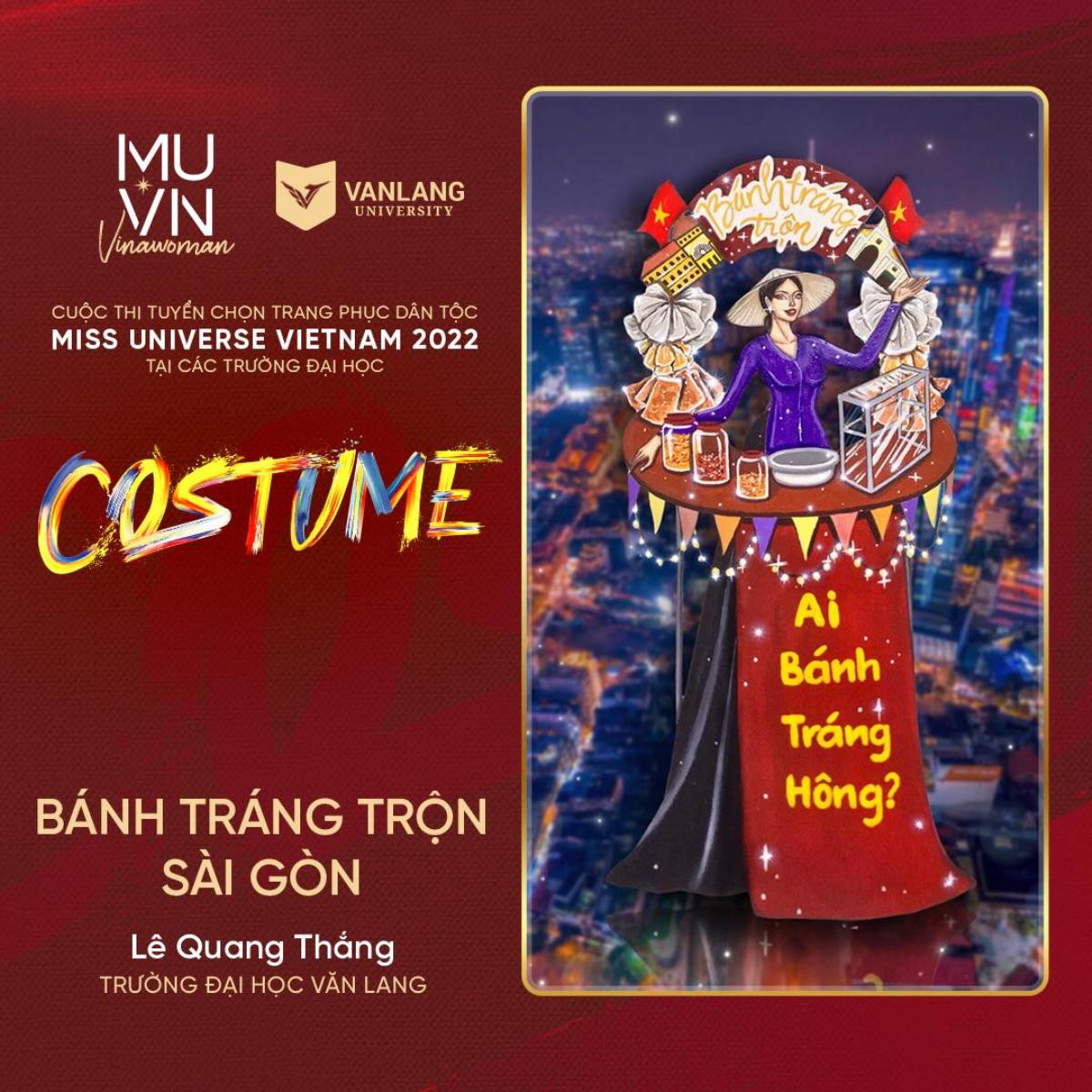 Bánh tráng trộn, chiếu Cà Mau và vô vàn ý tưởng độc đáo tại đường đua tìm kiếm National Costume Ảnh 4