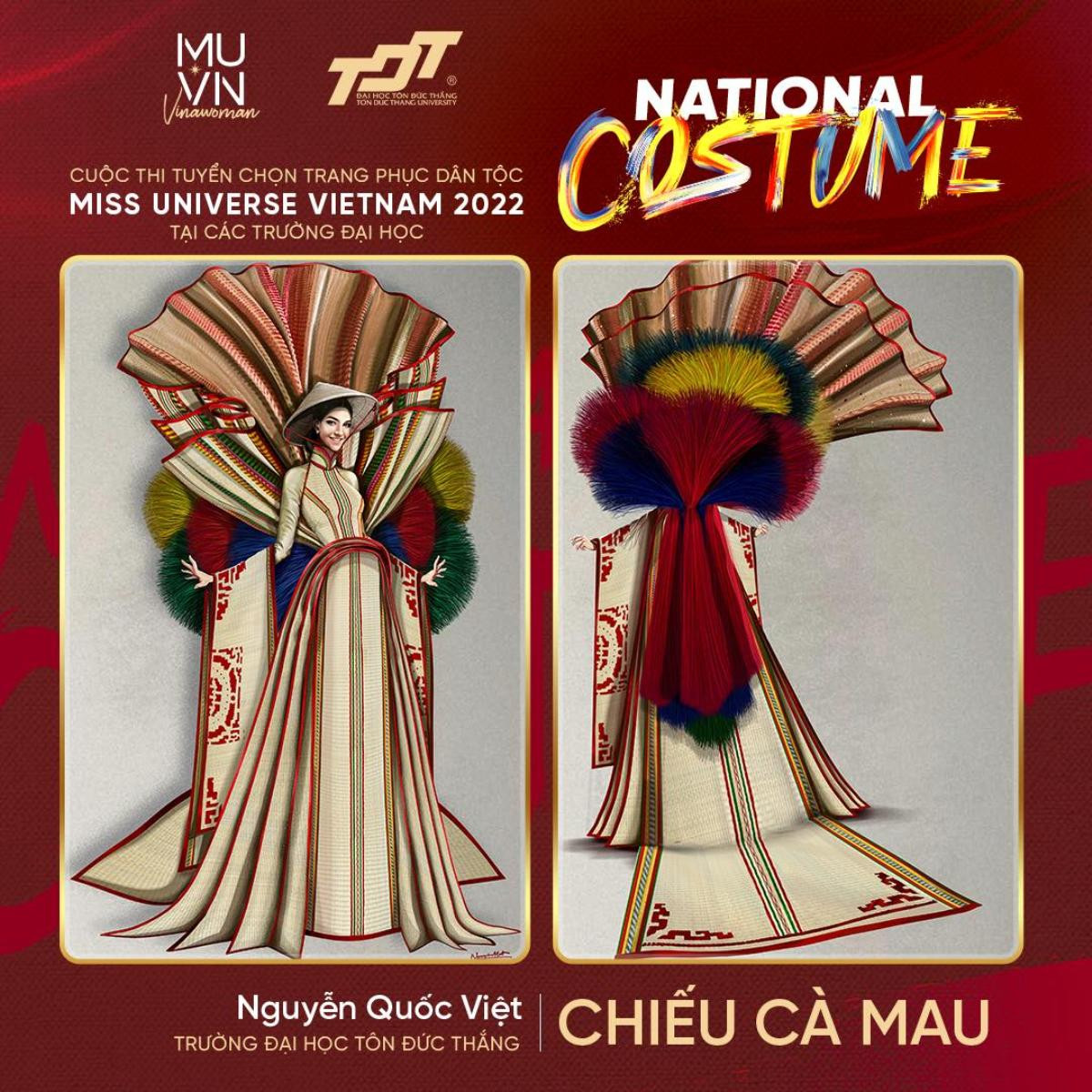 Bánh tráng trộn, chiếu Cà Mau và vô vàn ý tưởng độc đáo tại đường đua tìm kiếm National Costume Ảnh 3