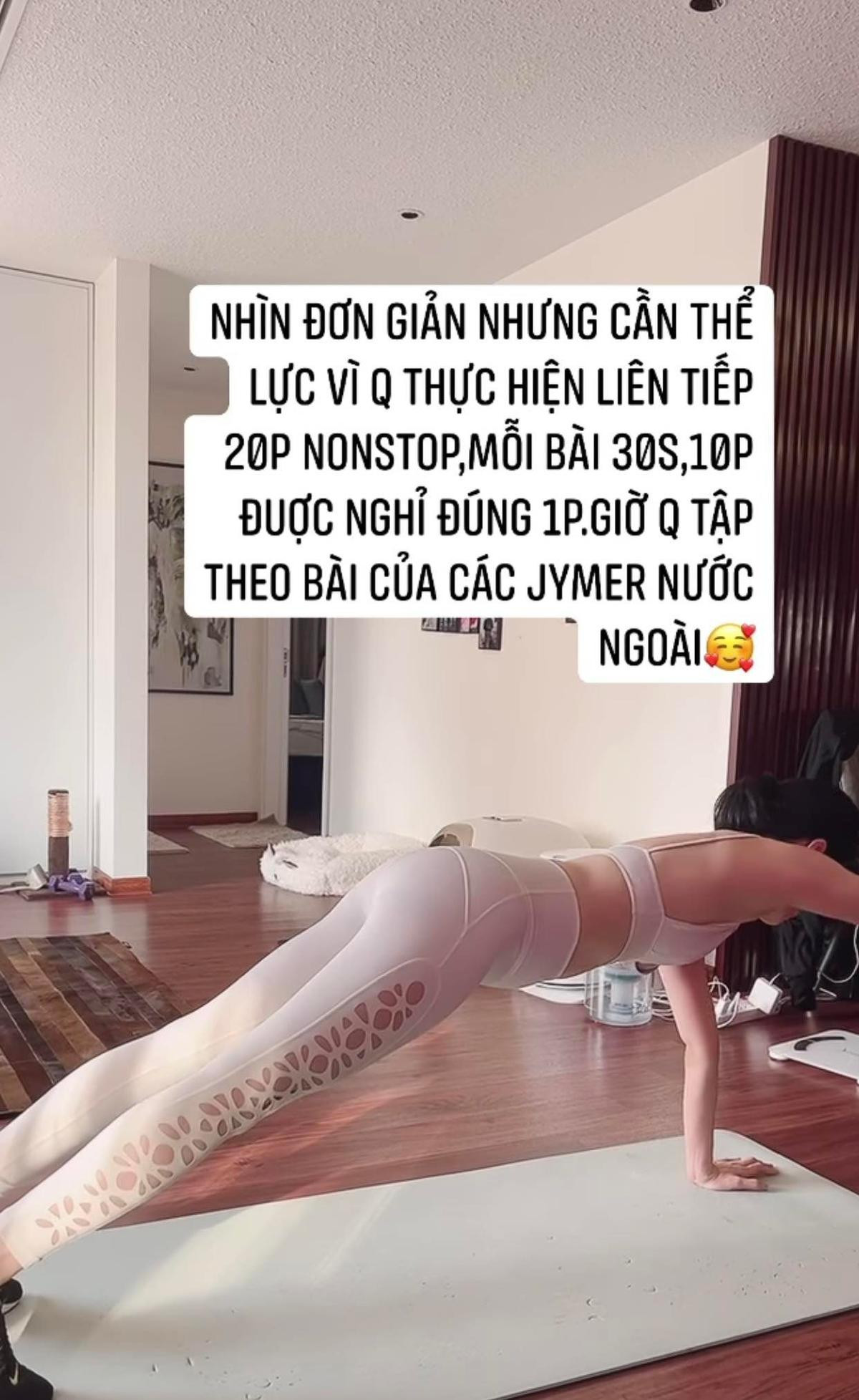 Tuổi 40, Lệ Quyên chăm chỉ tập thể dục, body ngày càng 'bốc lửa' đến Nam Thư phải thốt: 'Nể chị sát đất' Ảnh 2