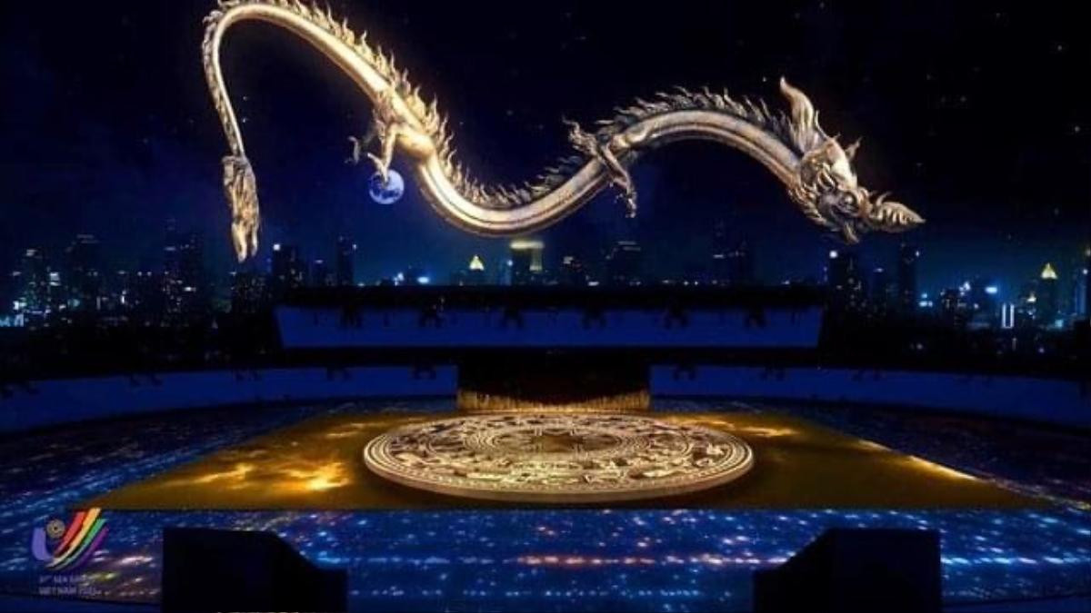 Lễ khai mạc SEA Games 31: Hoành tráng với màn trình diễn rồng bay lượn Ảnh 1