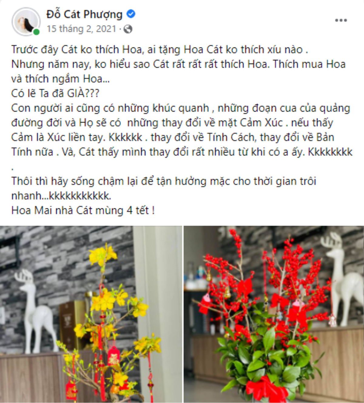 Netizen 'đào' lại bài đăng ẩn ý của Cát Phượng sau 1 ngày Kiều Minh Tuấn nói chia tay: 'Có lẽ ta đã già?' Ảnh 3