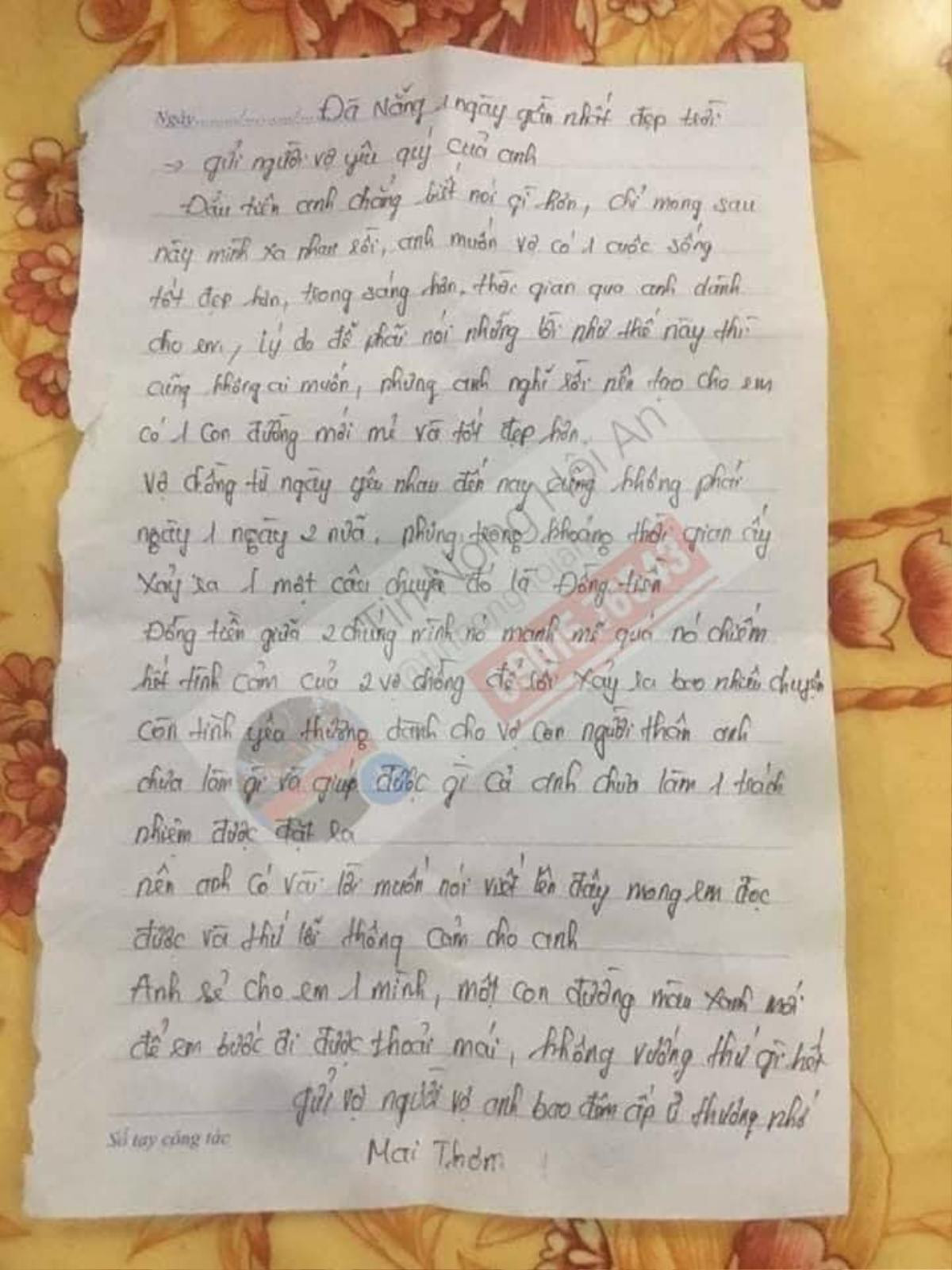 Xôn xao lá thư tuyệt mệnh của ông bố ôm con nhảy cầu Cửa Đại: Kẻ xót thương, người bỉ bôi - Ích kỷ Ảnh 3