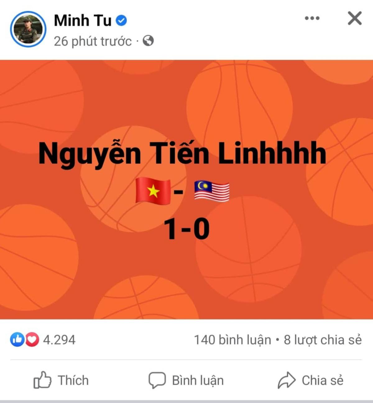 Sao Việt sôi nổi ăn mừng chiến thắng của đội tuyển U23 Việt Nam trước Malaysia Ảnh 4