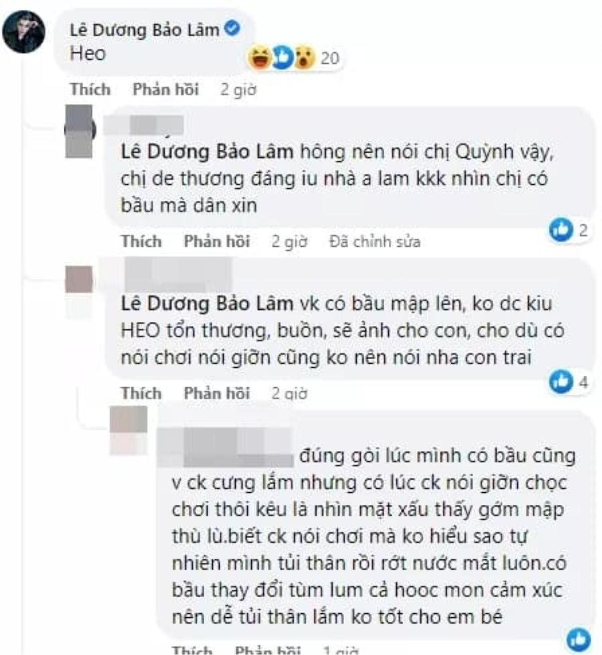 Lê Dương Bảo Lâm bị dân tình chỉ trích vì gọi vợ là 'heo' lúc đang mang bầu Ảnh 2